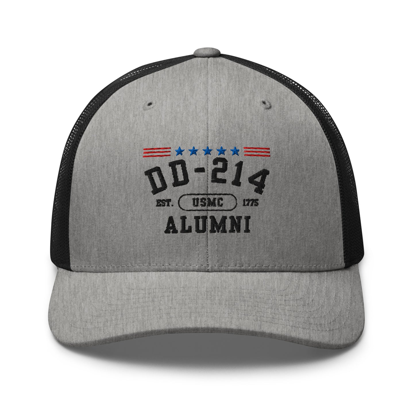 DD-214 Alumni (US Marines) Trucker Hat , Military Retirement Gift - Premium Trucker Cap from Old Glory 1776 Apparel - Just $29.99! Shop now at Old Glory 1776 Apparel