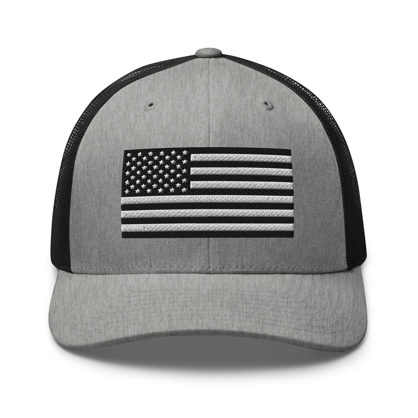 B&W U.S. Flag Trucker Cap, Patriotic Hat, US Flag Trucker Hat - Premium Trucker Cap from Old Glory 1776 Apparel - Just $29.99! Shop now at Old Glory 1776 Apparel