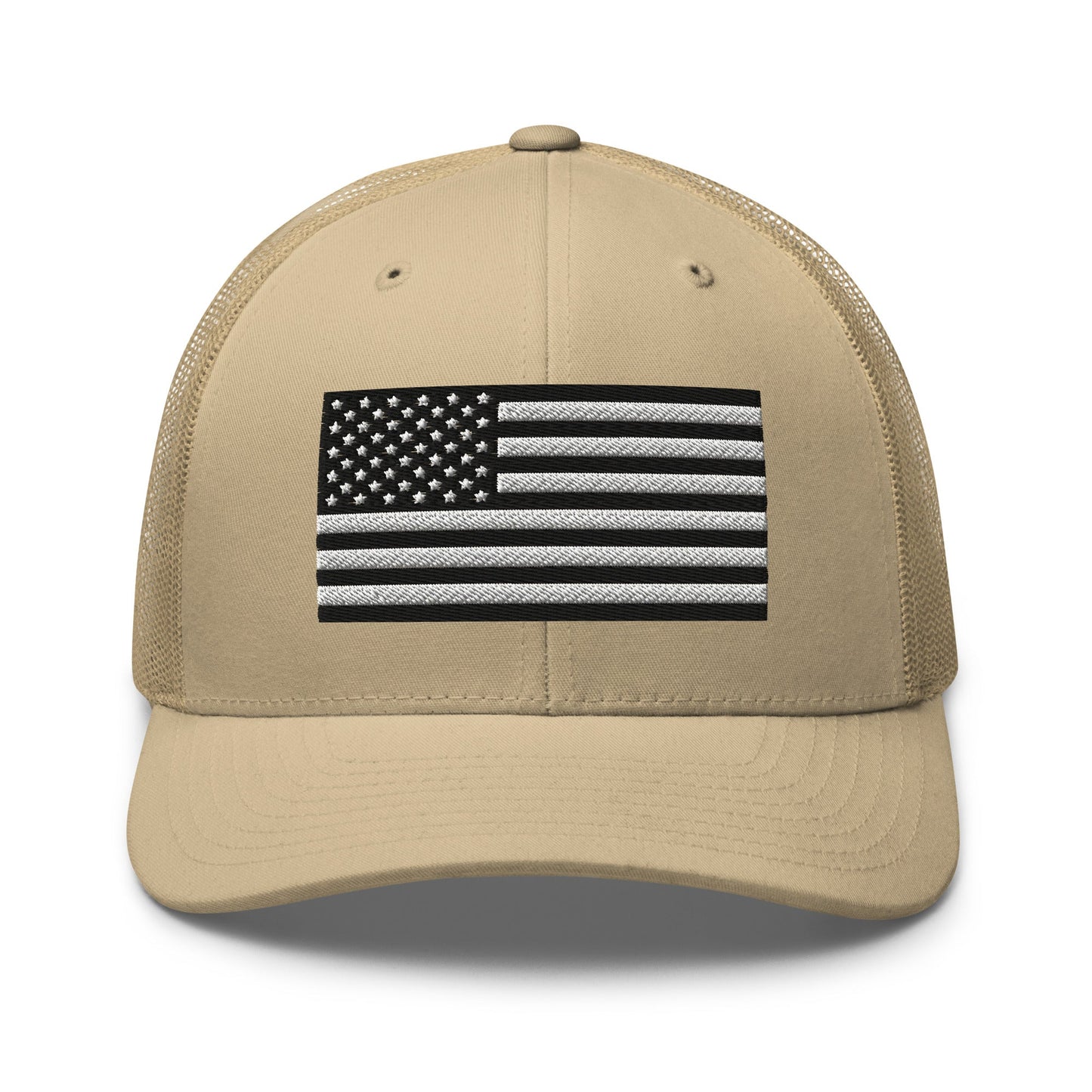 B&W U.S. Flag Trucker Cap, Patriotic Hat, US Flag Trucker Hat - Premium Trucker Cap from Old Glory 1776 Apparel - Just $29.99! Shop now at Old Glory 1776 Apparel