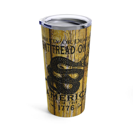 Liberty or Death Don't Tread on Me 20oz Tumbler - Premium Mug from Old Glory 1776 Apparel - Just $29.97! Shop now at Old Glory 1776 Apparel