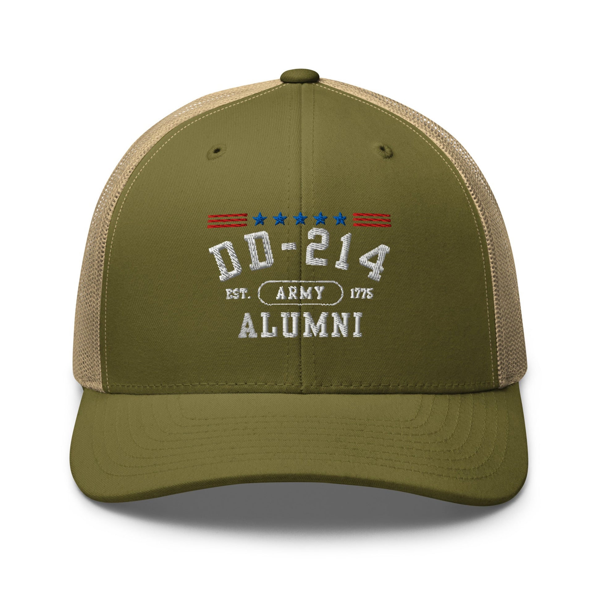 DD-214 Alumni Trucker Hat (US Army), Military Retirement Gift, Patriotic Cap - Premium Trucker Cap from Old Glory 1776 Apparel - Just $29.99! Shop now at Old Glory 1776 Apparel