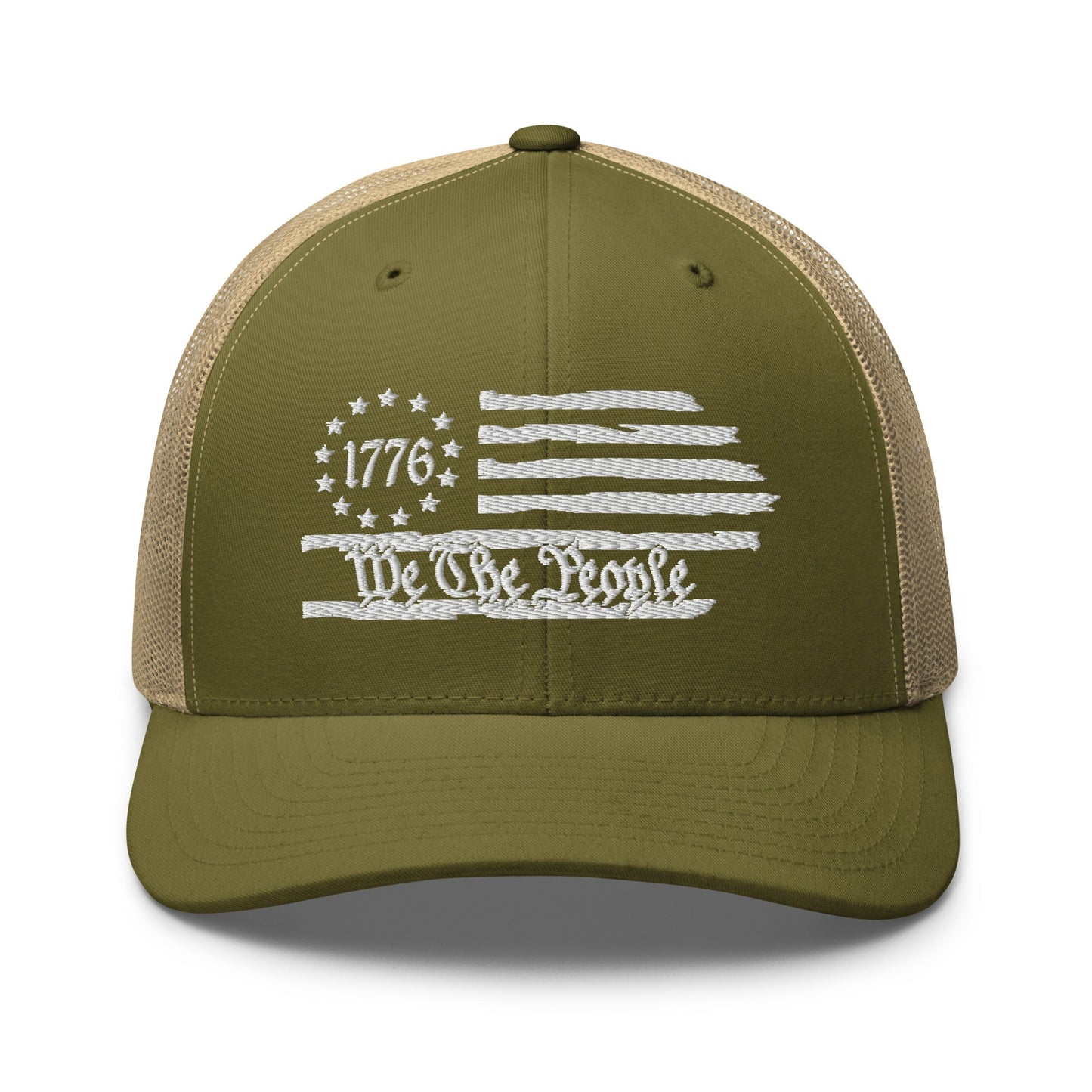 We The People 1776 Patriotic Trucker Hat, American Flag Hat, - Premium Trucker Cap from Old Glory 1776 Apparel - Just $29.99! Shop now at Old Glory 1776 Apparel