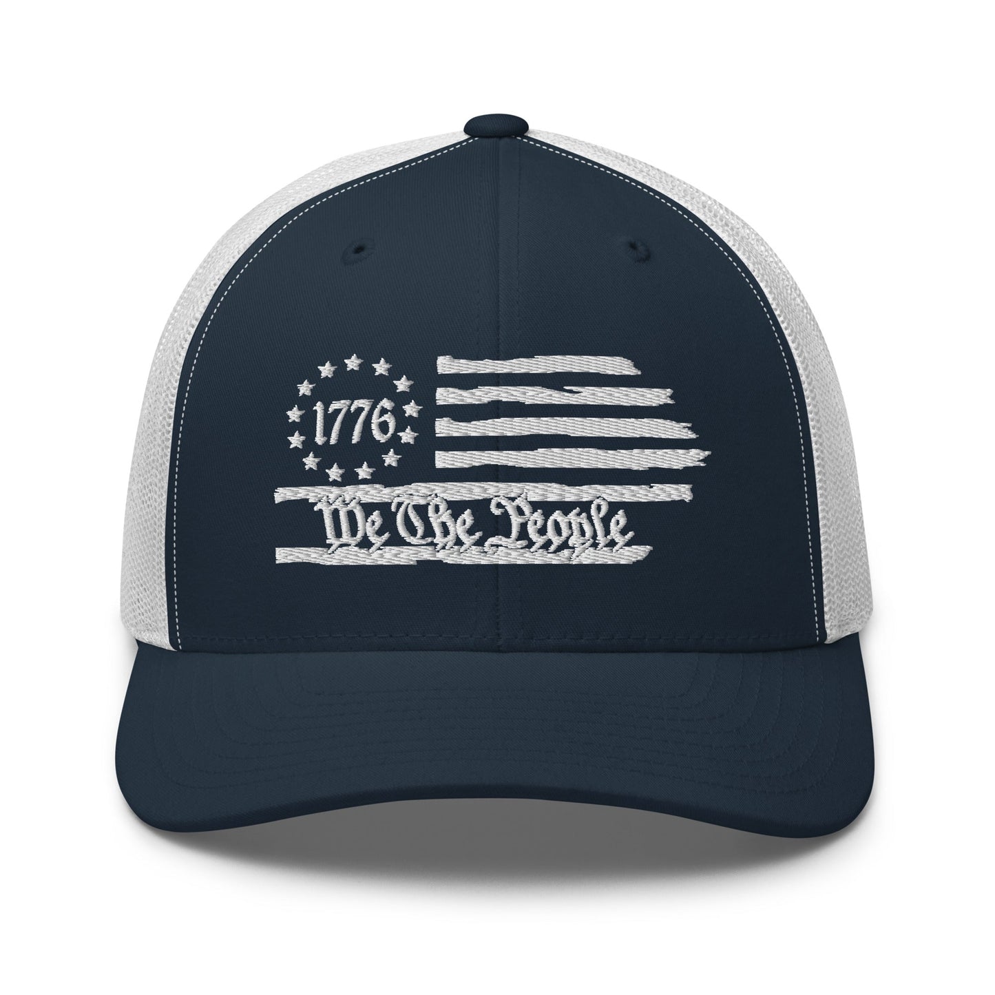 We The People 1776 Patriotic Trucker Hat, American Flag Hat, - Premium Trucker Cap from Old Glory 1776 Apparel - Just $29.99! Shop now at Old Glory 1776 Apparel