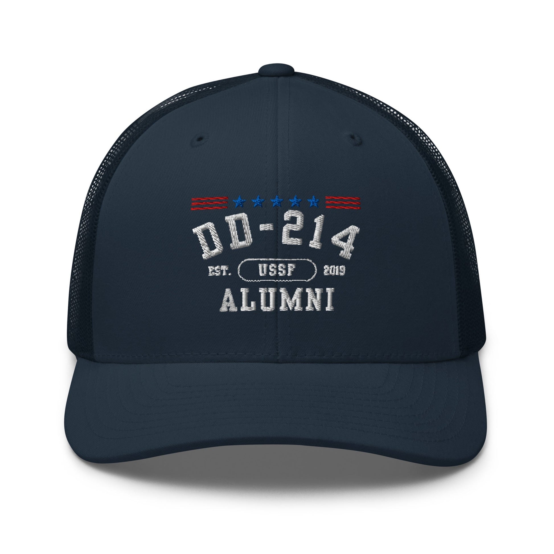 DD-214 Alumni (US Space Force) Trucker Hat, Space Force Veteran Hat - Premium Trucker Cap from Old Glory 1776 Apparel - Just $29.99! Shop now at Old Glory 1776 Apparel