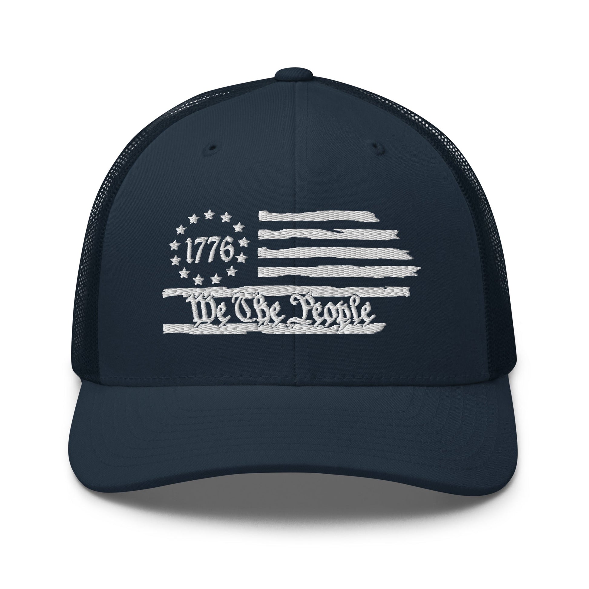 We The People 1776 Patriotic Trucker Hat, American Flag Hat, - Premium Trucker Cap from Old Glory 1776 Apparel - Just $29.99! Shop now at Old Glory 1776 Apparel