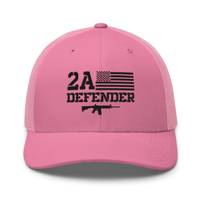 2A Defender Trucker Cap – 2nd Amendment Support in Style - Premium Trucker Cap from Old Glory 1776 Apparel - Just $29.99! Shop now at Old Glory 1776 Apparel