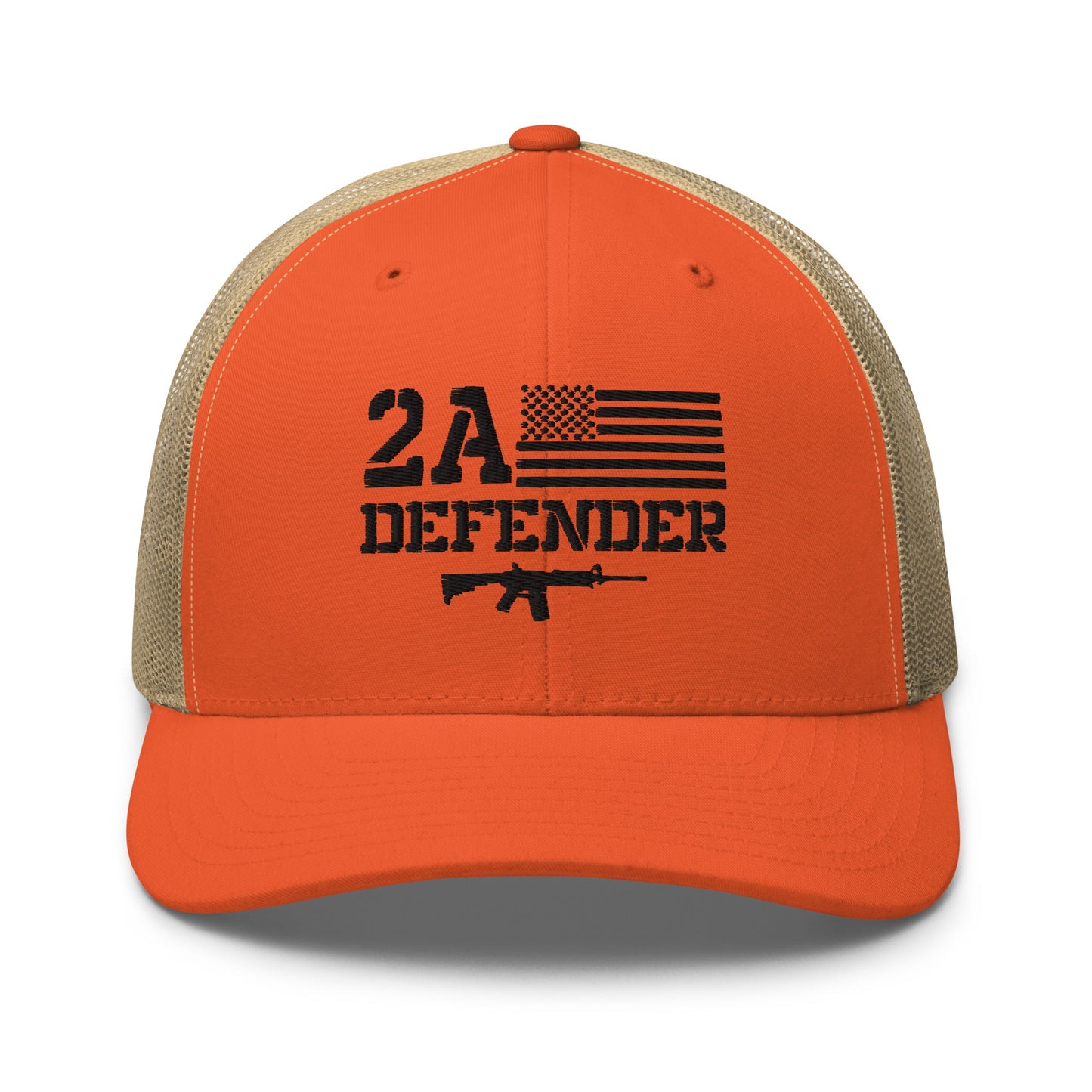 2A Defender Trucker Cap – 2nd Amendment Support in Style - Premium Trucker Cap from Old Glory 1776 Apparel - Just $29.99! Shop now at Old Glory 1776 Apparel