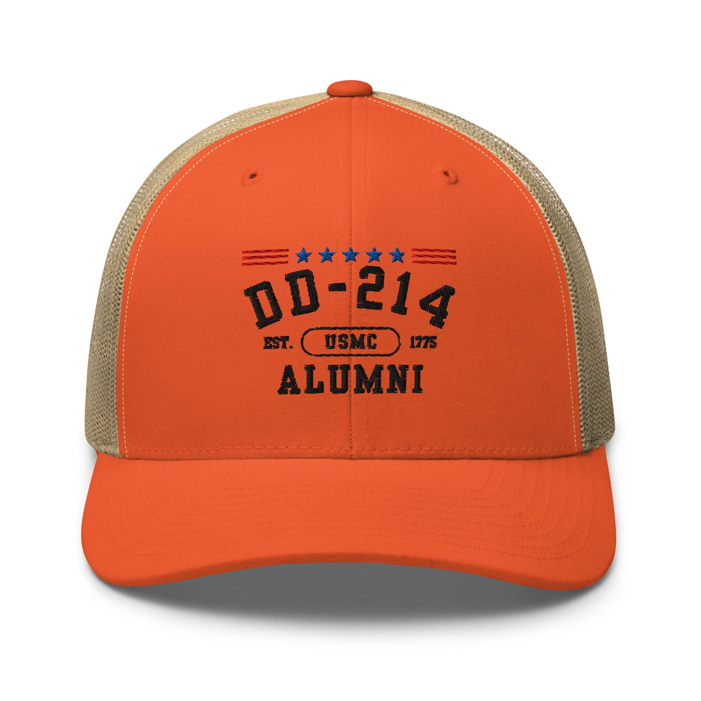 DD-214 Alumni (US Marines) Trucker Hat , Military Retirement Gift - Premium Trucker Cap from Old Glory 1776 Apparel - Just $29.99! Shop now at Old Glory 1776 Apparel