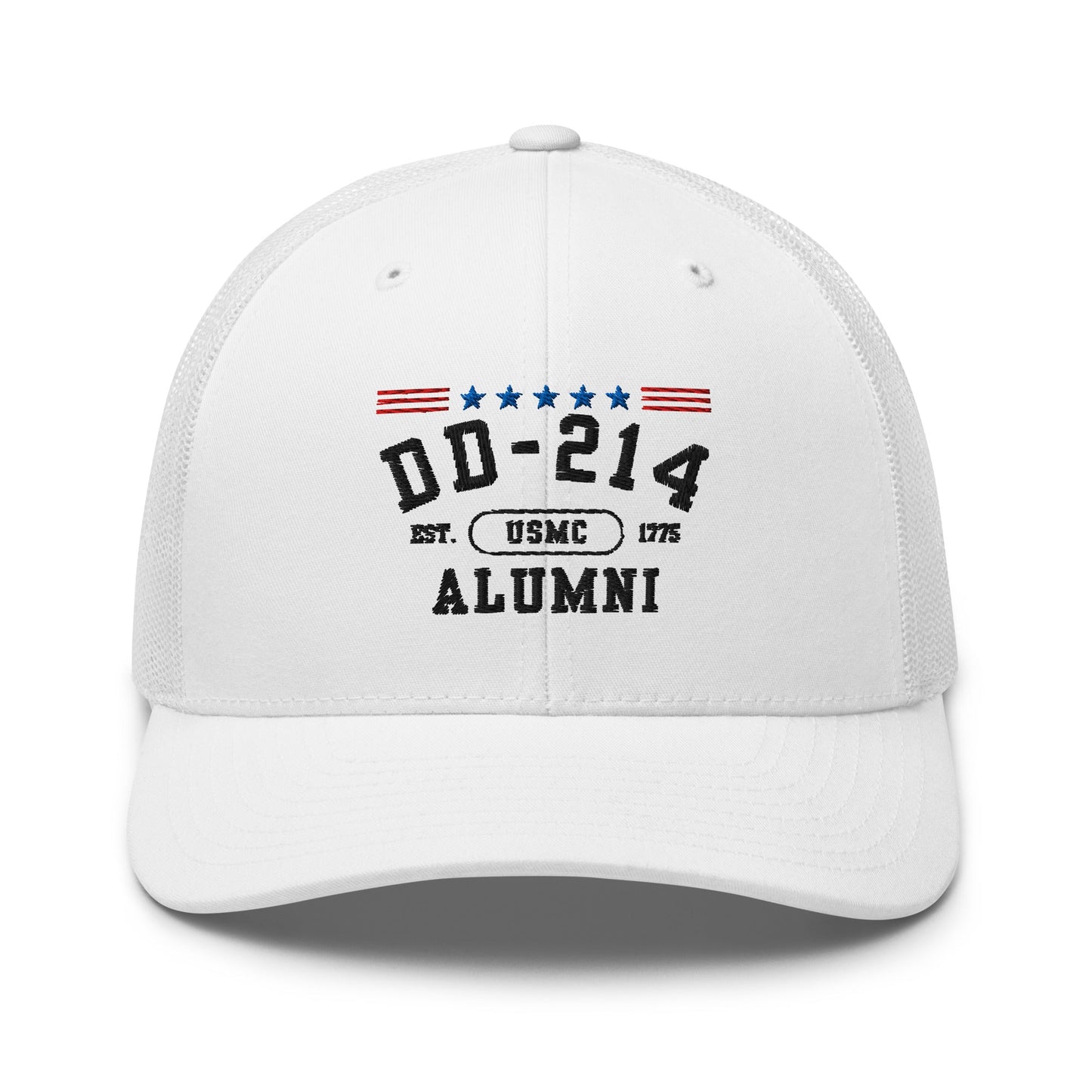 DD-214 Alumni (US Marines) Trucker Hat , Military Retirement Gift - Premium Trucker Cap from Old Glory 1776 Apparel - Just $29.99! Shop now at Old Glory 1776 Apparel