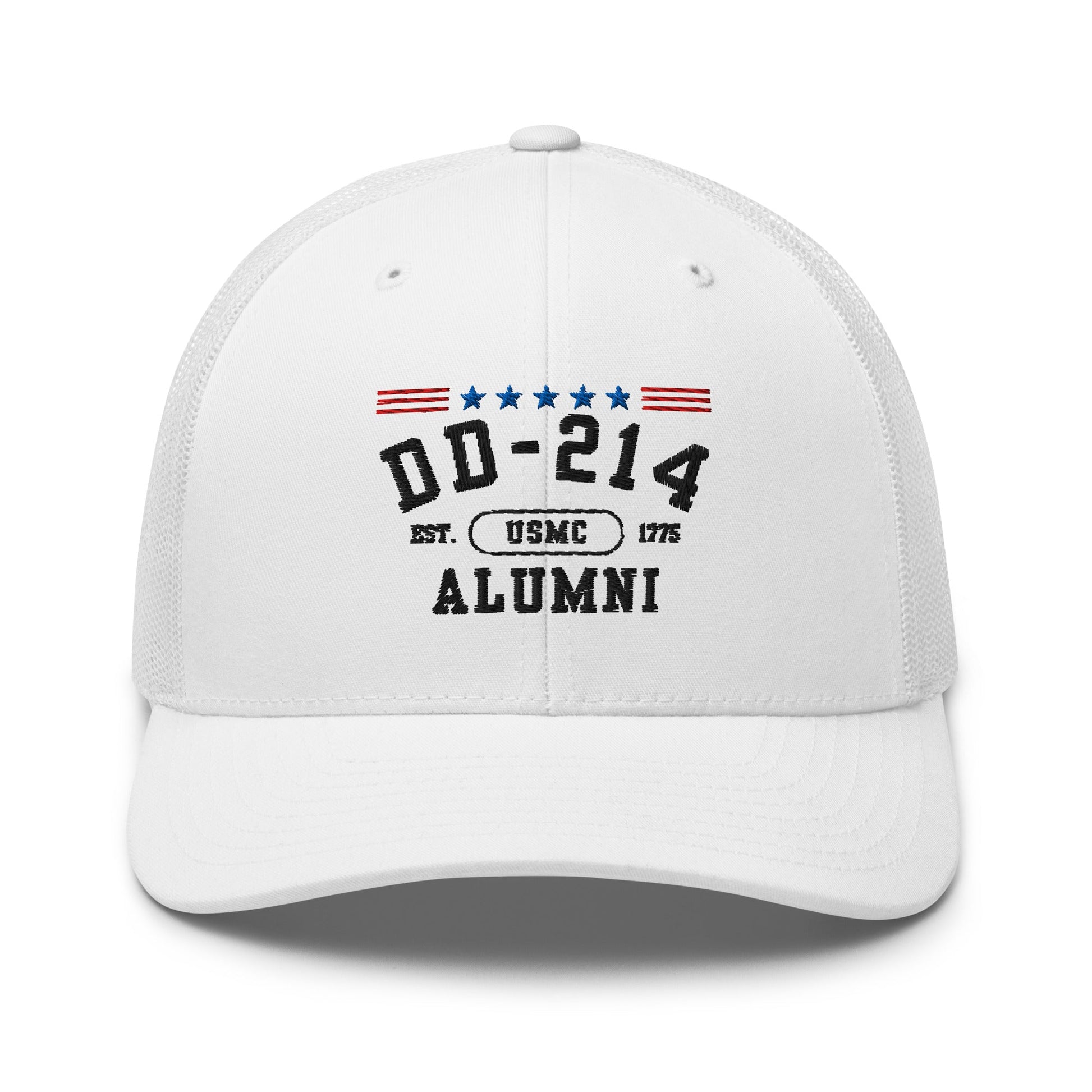 DD-214 Alumni (US Marines) Trucker Hat , Military Retirement Gift - Premium Trucker Cap from Old Glory 1776 Apparel - Just $29.99! Shop now at Old Glory 1776 Apparel