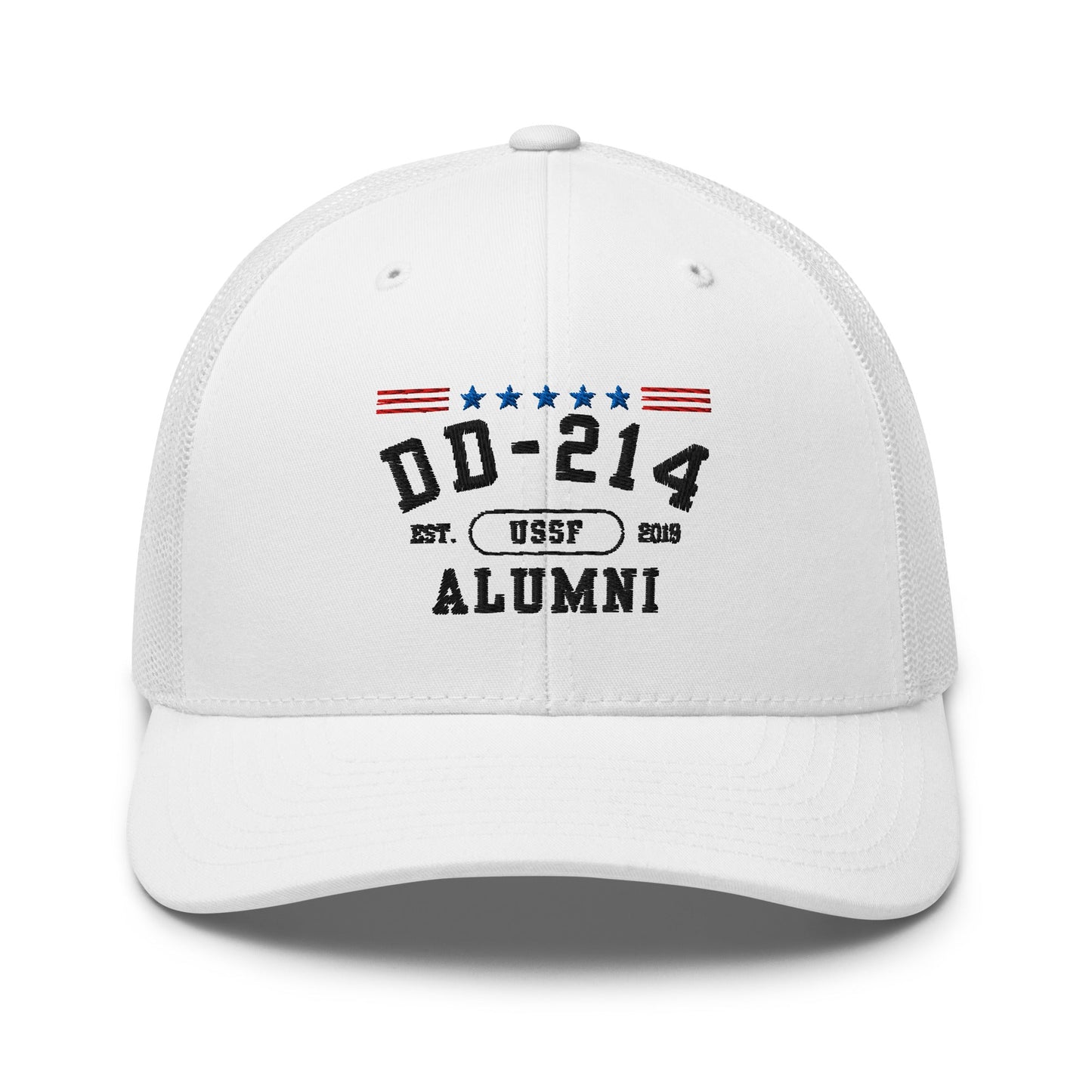 DD-214 Alumni (US Space Force) Trucker Hat, Space Force Veteran Hat - Premium Trucker Cap from Old Glory 1776 Apparel - Just $29.99! Shop now at Old Glory 1776 Apparel