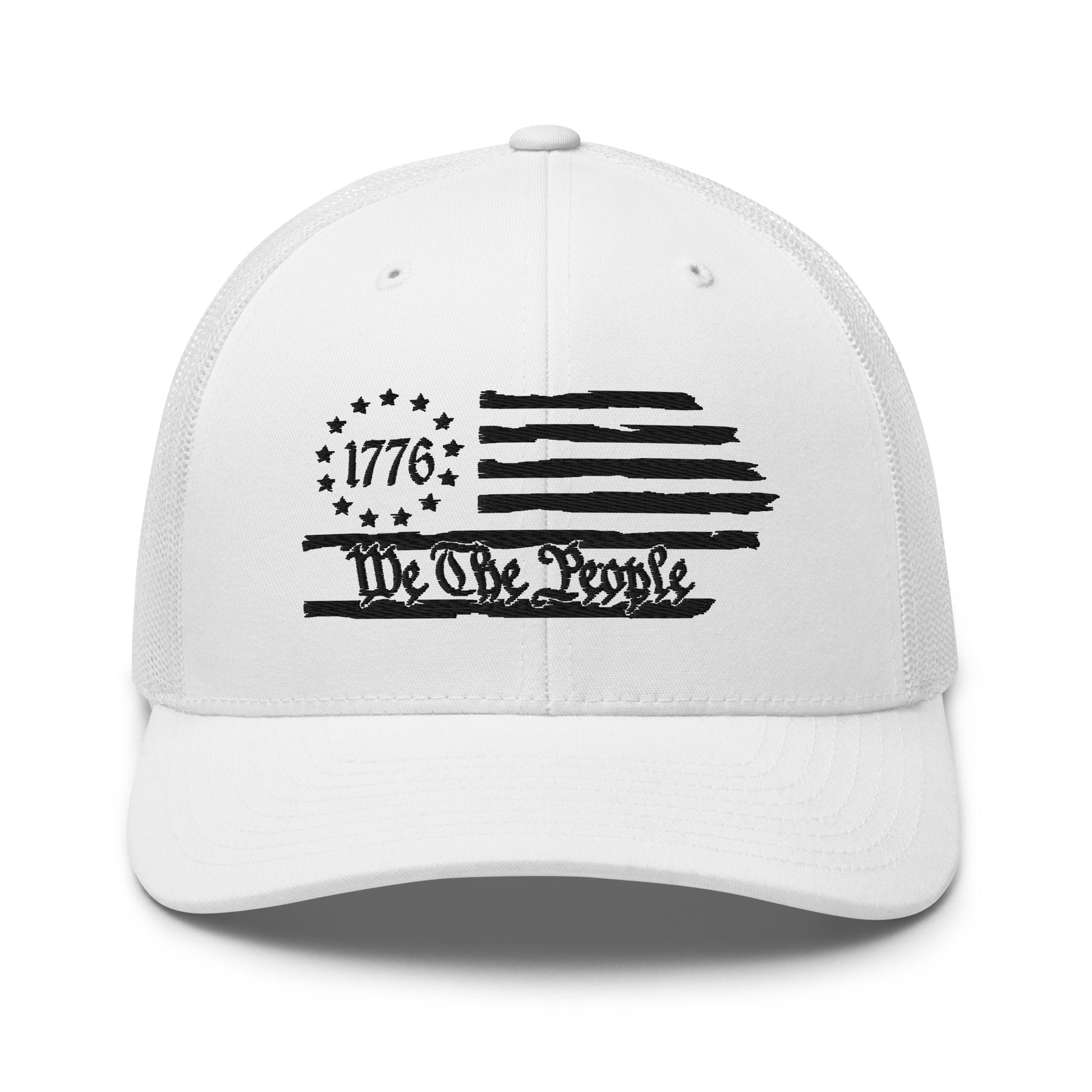 We The People 1776 Patriotic Trucker Hat, American Flag Hat, - Premium Trucker Cap from Old Glory 1776 Apparel - Just $29.99! Shop now at Old Glory 1776 Apparel