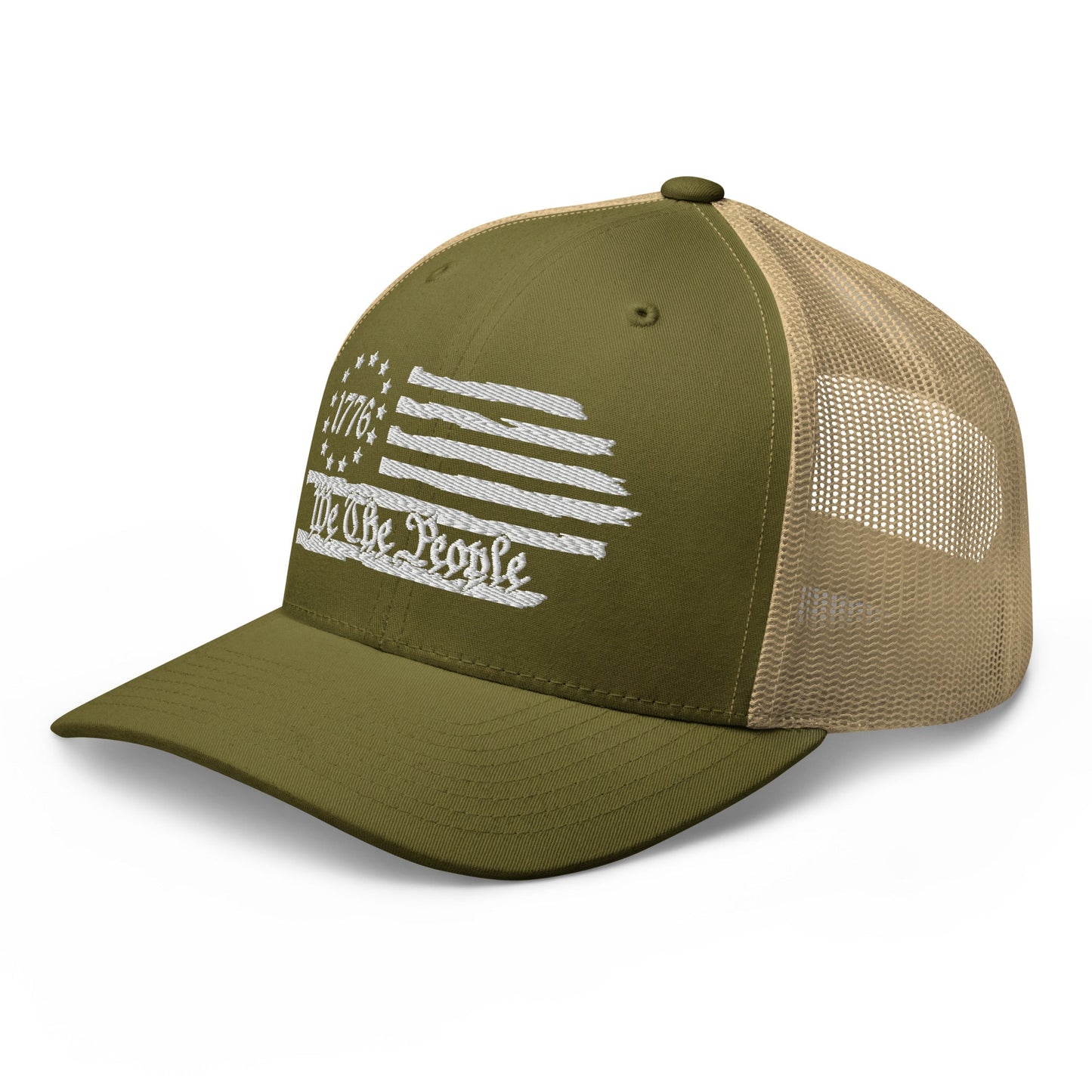 We The People 1776 Patriotic Trucker Hat, American Flag Hat, - Premium Trucker Cap from Old Glory 1776 Apparel - Just $29.99! Shop now at Old Glory 1776 Apparel