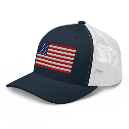 U.S. Flag Trucker Cap, Patriotic Hat, US Flag Trucker Hat, Veterans Day Gift - Premium Trucker Cap from Old Glory 1776 Apparel - Just $25.99! Shop now at Old Glory 1776 Apparel